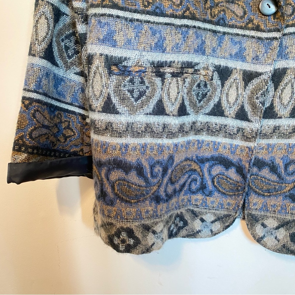 Vintage Judy Knapp Patterned Boho Blazer - Picture 4 of 8